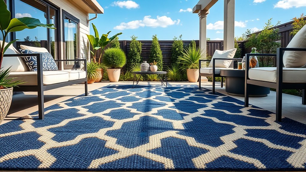 durable weather resistant outdoor rug