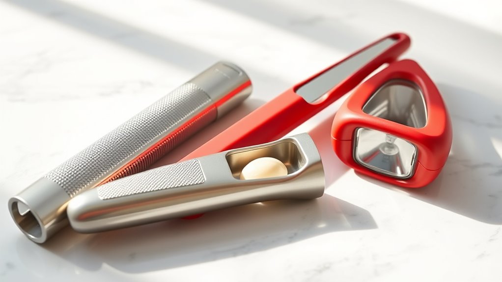 easy to clean garlic press