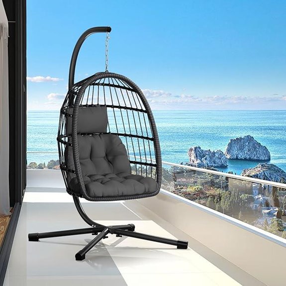 Chabatree Egg Chair with Stand and UV Cushion
