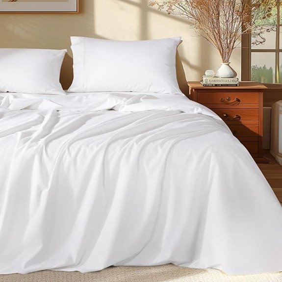 Shilucheng Egyptian Cotton King Bed Sheets Set