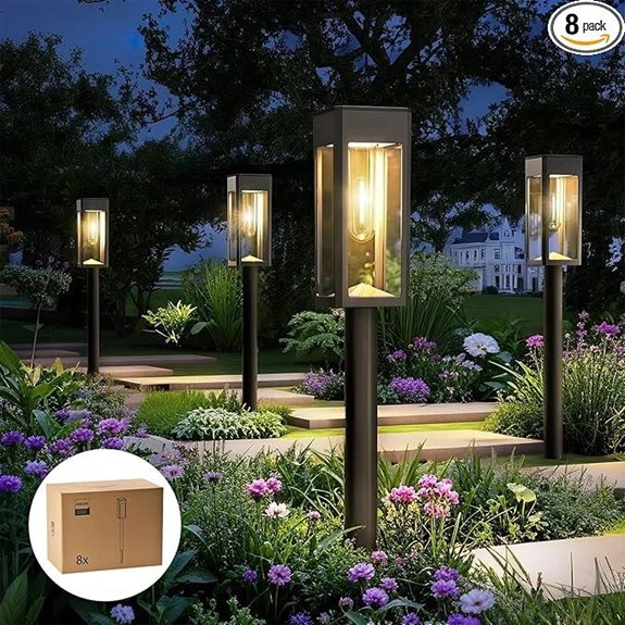 Philips Solar Pathway Lights 8 Pack Waterproof Garden Decor