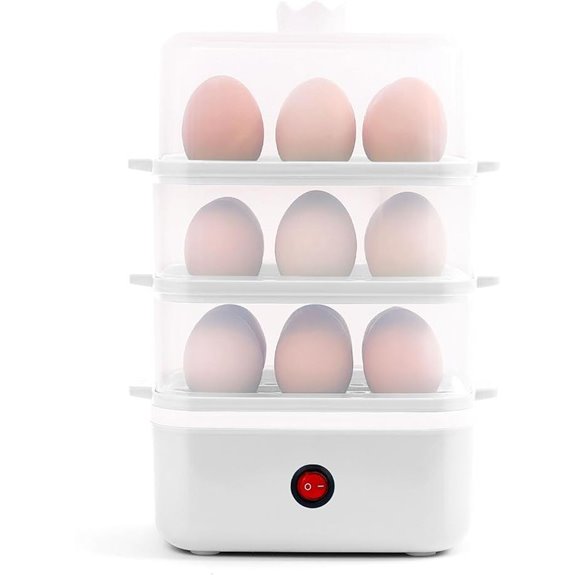 Electric Egg Cooker with 18 Egg Capacity