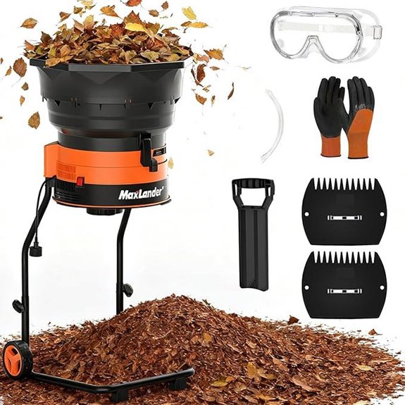 MAXLANDER Electric Leaf Mulcher with Accessories