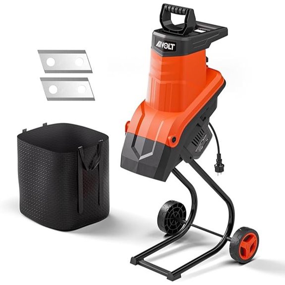Electric Wood Chipper Shredder with Collection Bag