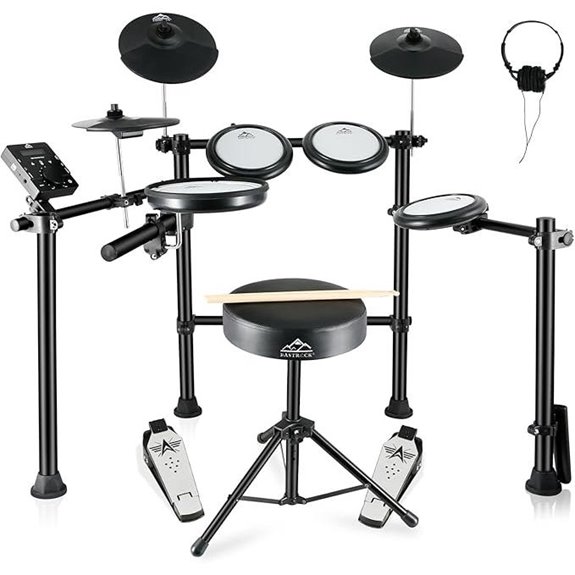 EASTROCK Electronic Drum Set with Mesh Pads and Cymbals