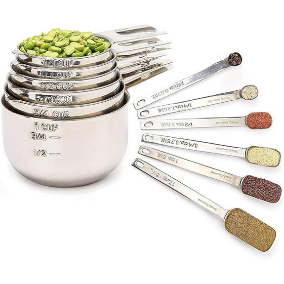 Simply Gourmet 12-Piece Stainless Steel Measuring Set