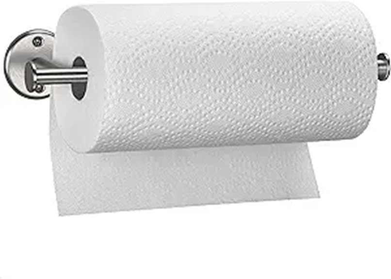 Wall-Mount Paper Towel Holder with Elegant Design