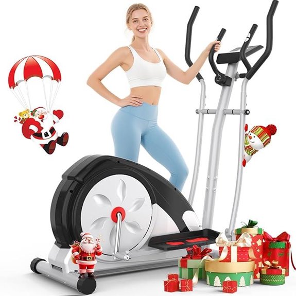 Elliptical Exercise Machine with LCD & Pulse Monitor