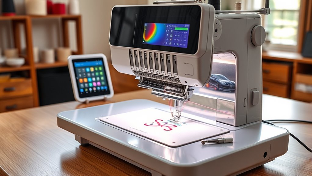 embroidery features and compatibility