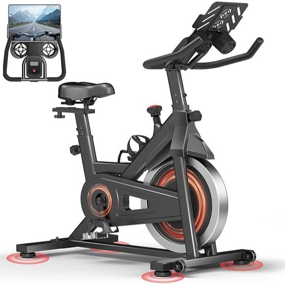 Cursor Fitness Exercise Bike with App & Comfort Seat