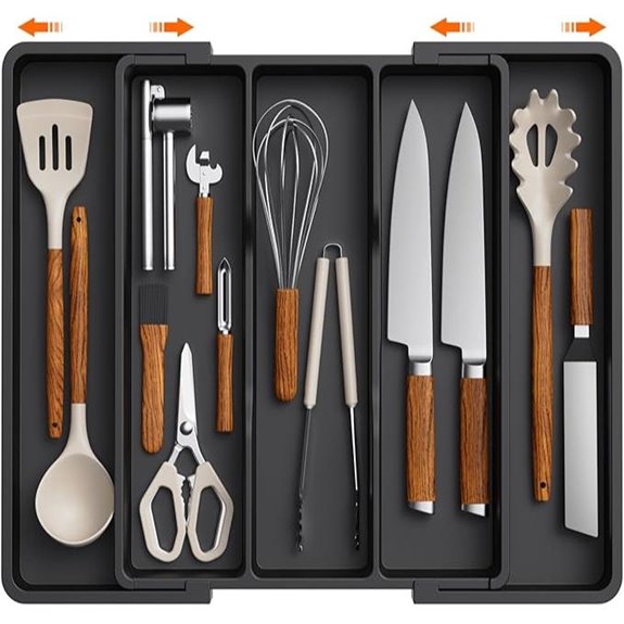 expandable kitchen utensil organizer
