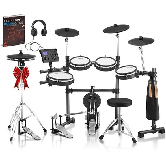 AKLOT Expandable Electric Drum Set with Multiple Zones