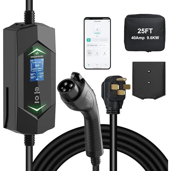 Level 2 EV Charger with WiFi & 40A Fast Charging
