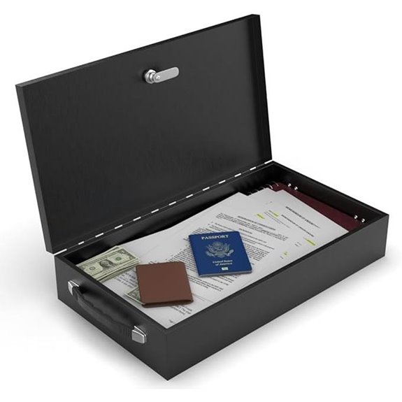 Fire-Resistant Steel Lock Box for Documents