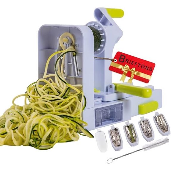 Brieftons QuickFold 5-Blade Vegetable Spiralizer