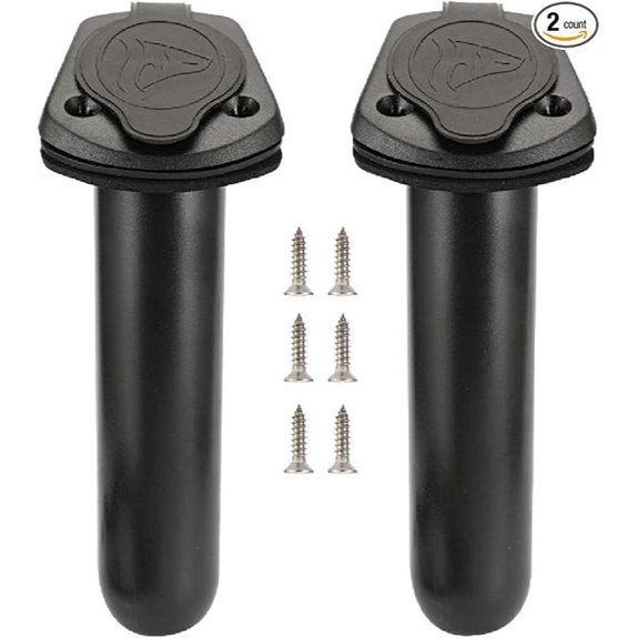 Kayak Deck Flush Mount Fishing Rod Holders (2 Pack)