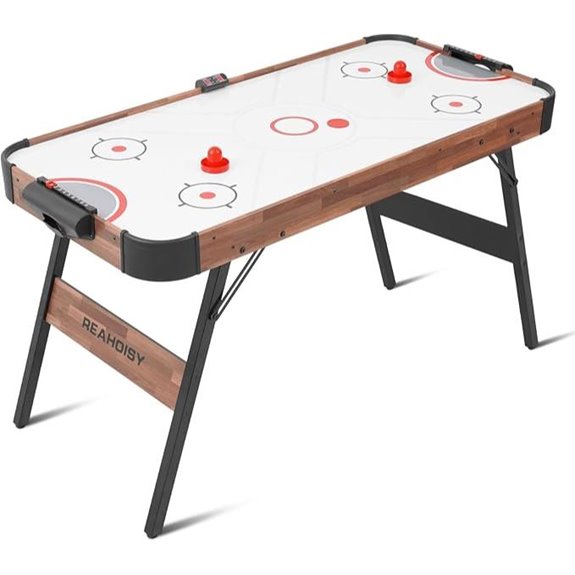 56 Foldable Air Hockey Table with Electronic Scoring