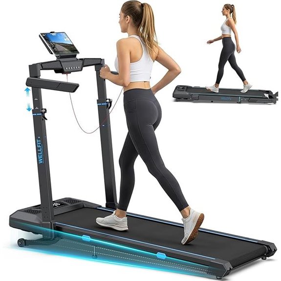 WELLFIT 4-in-1 Foldable Treadmill with Auto Incline