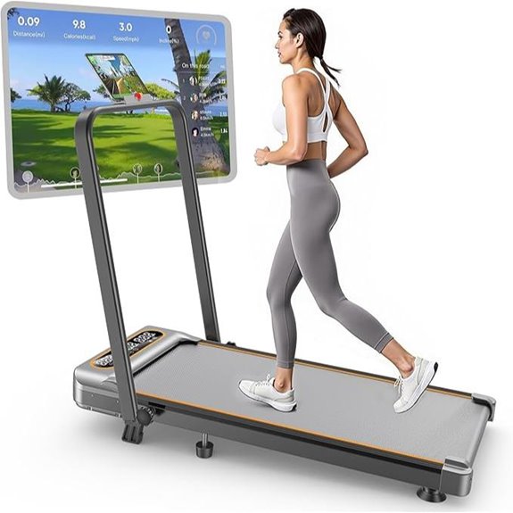 Foldable Treadmill with Incline Remote & App Control
