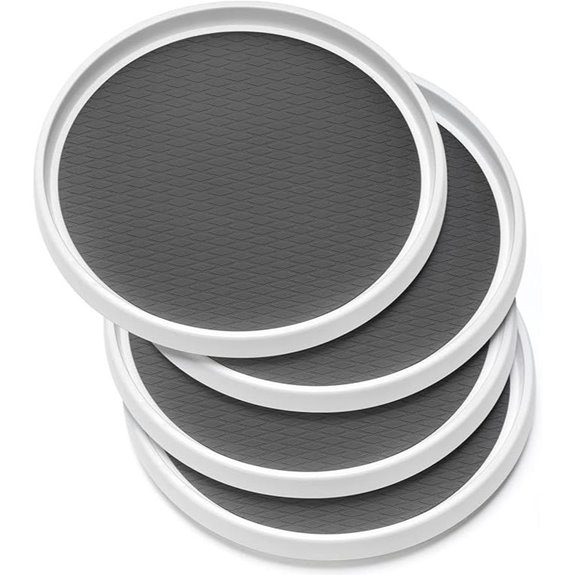Set of 4 Non-Skid Lazy Susan Organizers