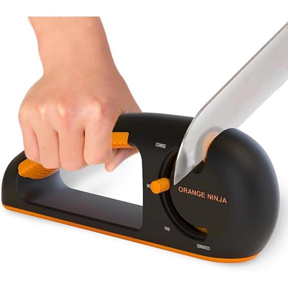 Orange Ninja 4-Stage Knife Sharpener