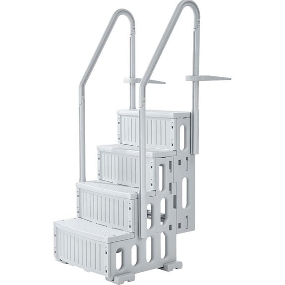 VEVOR 4-Step Pool Ladder with Handrails and Non-Slip Steps