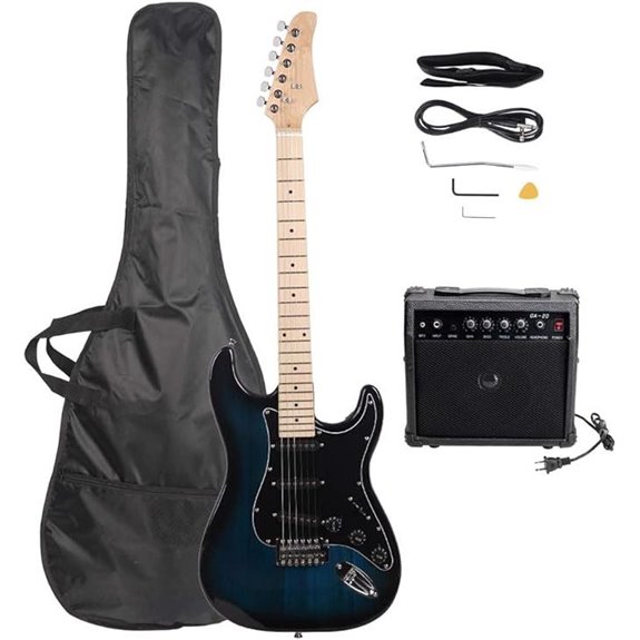 GLARRY Full-Size Electric Guitar with Amp & Accessories