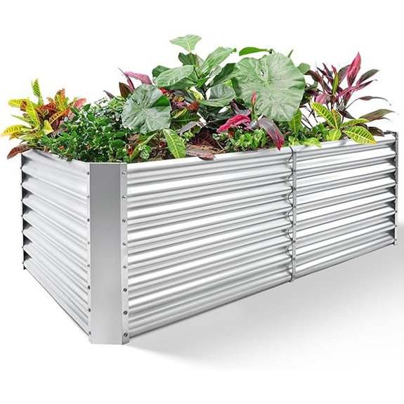 Land Guard Galvanized Raised Garden Bed Kit