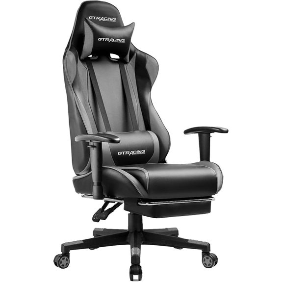 GTRACING Gaming Chair with Footrest and Lumbar