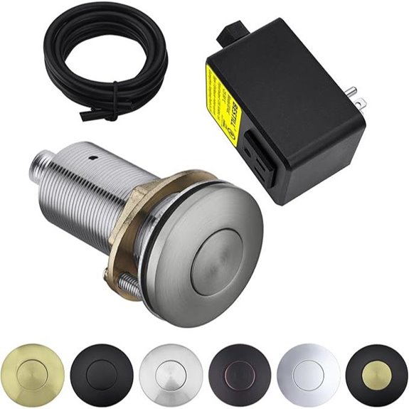 BESTILL Garbage Disposal Air Switch Kit Brushed Nickel