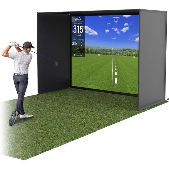 GoSports Golf Simulator Enclosure Nets with Frame Set