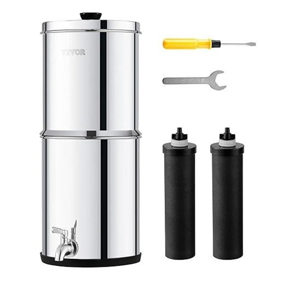 VEVOR Gravity Water Filter System with Carbon Filters