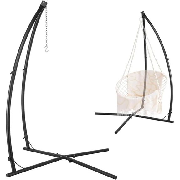AthLike Hammock Swing Stand with Hook and Buckle