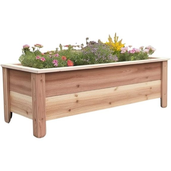 Handmade Cedar Garden Planter Box 36-inch Size