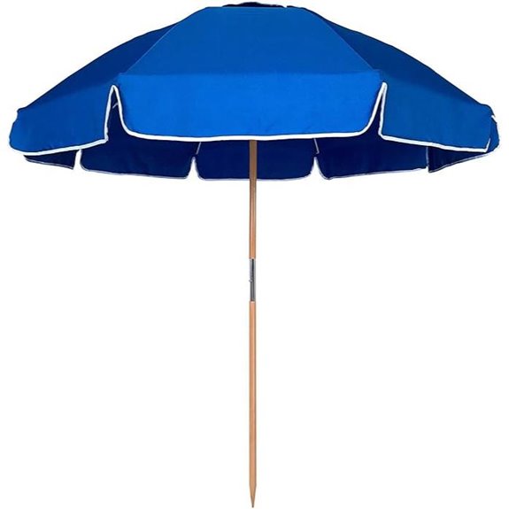 AMMSUN 7.5ft Heavy Duty Beach Umbrella with Carry Bag