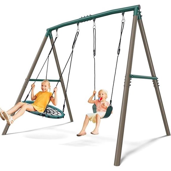 Hapfan 7.5ft Heavy Duty Backyard Swing Set