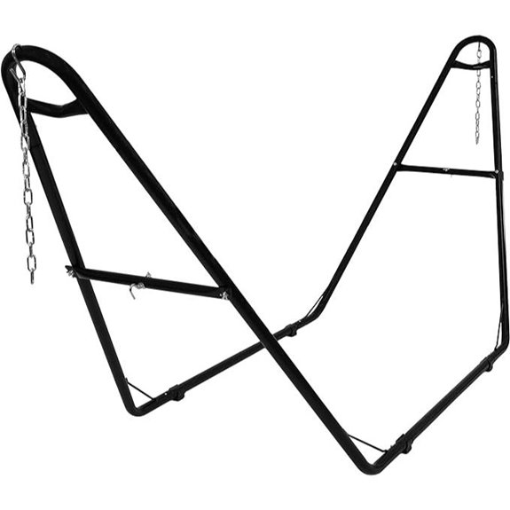 Sunnydaze Heavy-Duty Double Hammock Stand (Black)