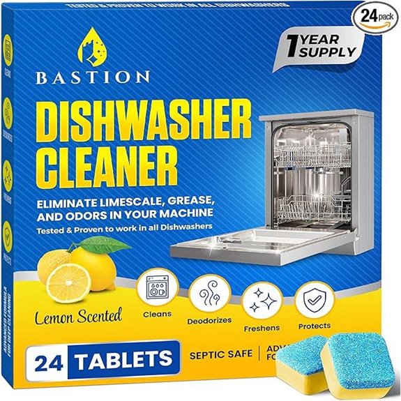 Dishwasher Cleaner Tablets - 24 Heavy Duty Pods