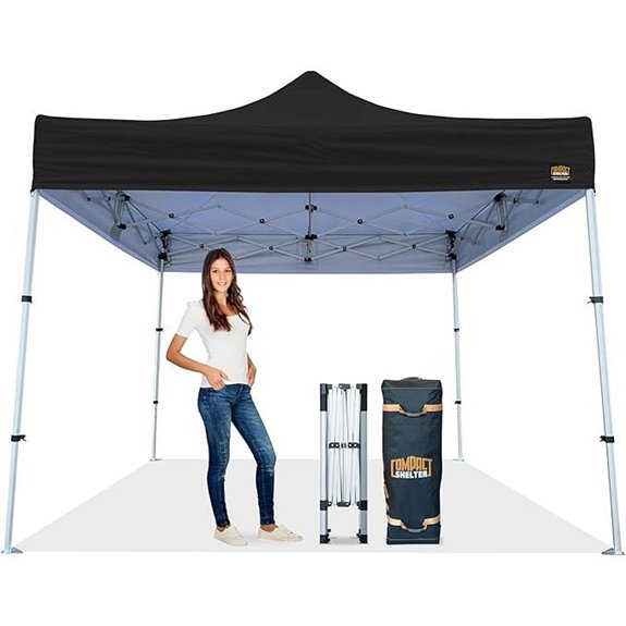 10x10 Heavy Duty Pop Up Canopy with Roller Bag