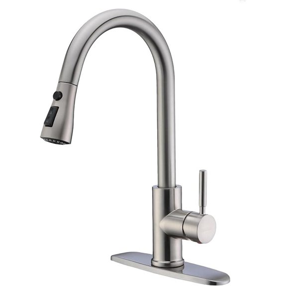 WEWE High Arc Pull Out Kitchen Faucet