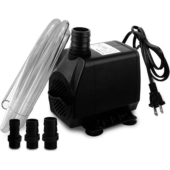 PULACO 800GPH Submersible Water Pump with Nozzles