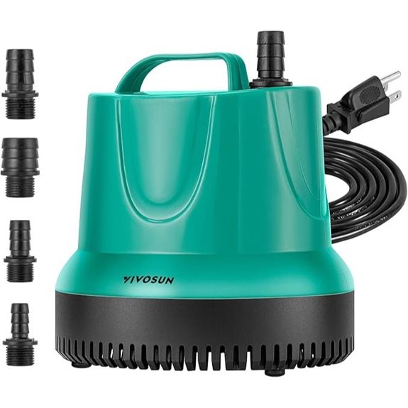 VIVOSUN 1150GPH Submersible Pump for Fish Tank