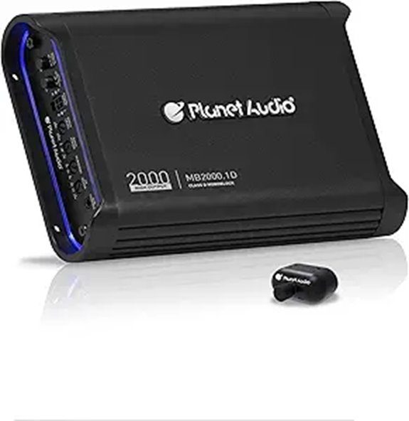 Planet Audio MB2000.1D Car Amplifier 2000W Monoblock
