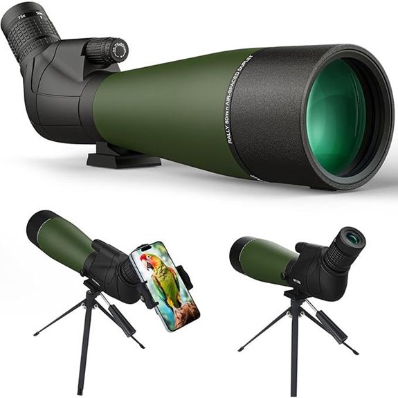 25-75X80/100 Waterproof Spotting Scope for Hunting and Birding and Birding