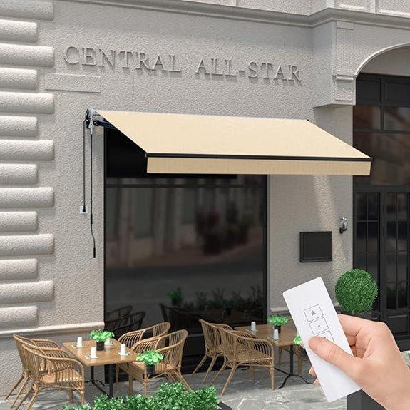 HOMEDEMO 10'x8' Electric Retractable Patio Awning