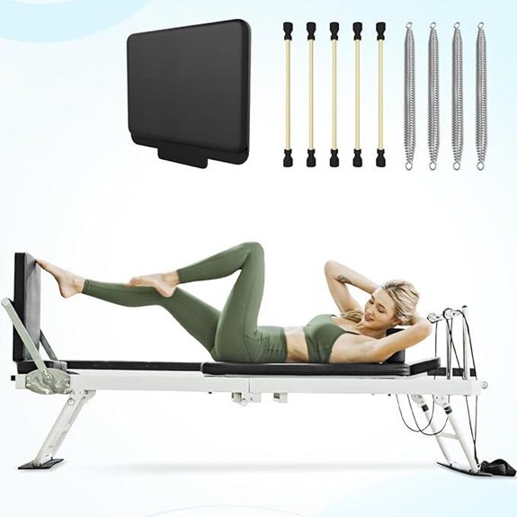 Pilates Reformer with Jump Board for Home Use