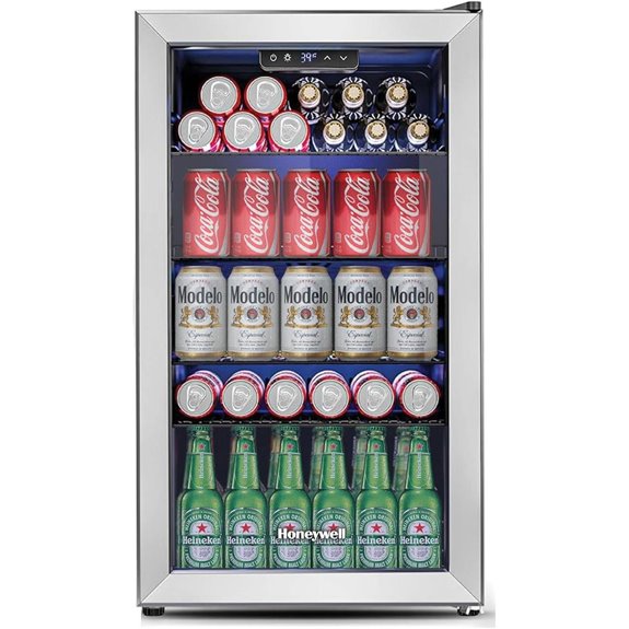 Honeywell 116 Can Beverage Cooler with Glass Door