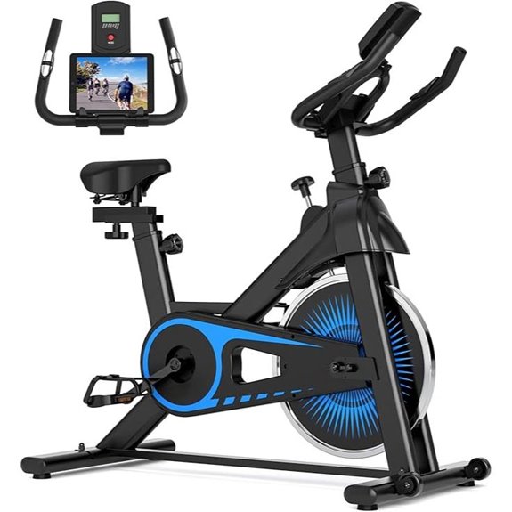 Indoor Exercise Bike with Heart Rate Monitor