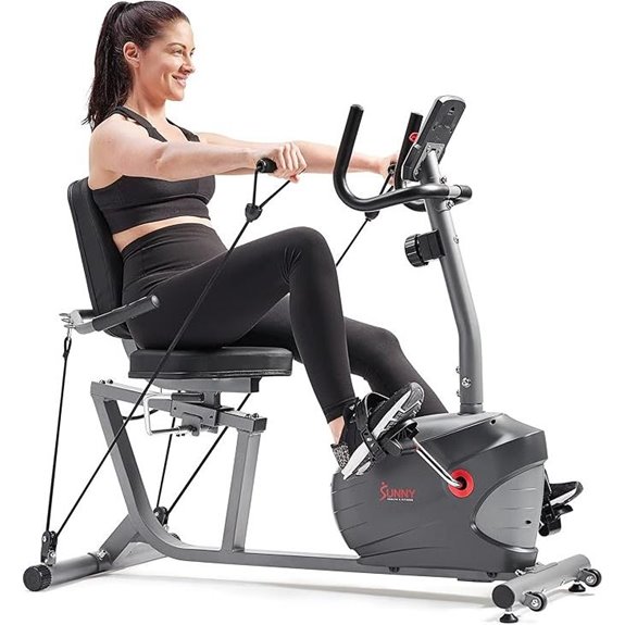 Sunny Health & Fitness Indoor Recumbent Bike & Arm Exerciser
