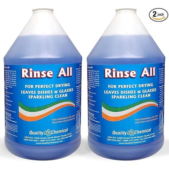 Industrial Grade Rinse Aid for Dishwashers (2-Pack)